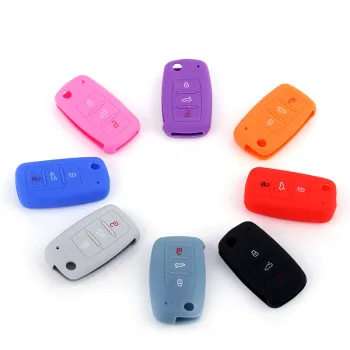 Creative Silicone Car Key Case: Colorful, Compact Protection for Men and Women's Car Keys and Remotes