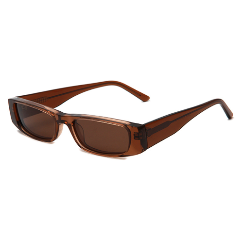 Y2K Style Transparent Rectangle Acetate Sunglasses