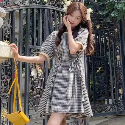 Summer Korean Style Women's Sleeve Dress