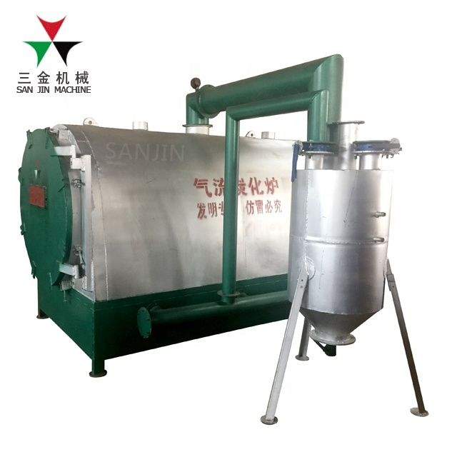 Horizontal Airflow Wood Log Bamboo Waste Coconut Charcoal Smokeless Carbonization Furnace at Good Price