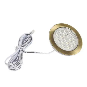 Linkable Under Cabinet LED Lighting 12V Dimmable Puck Lights with Wireless RF Remote Control, Hardwired & Wall Plug in for Displ