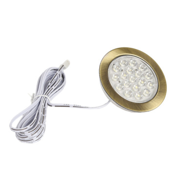 Linkable Under Cabinet LED Lighting 12V Dimmable Puck Lights with Wireless RF Remote Control, Hardwired & Wall Plug in for Displ