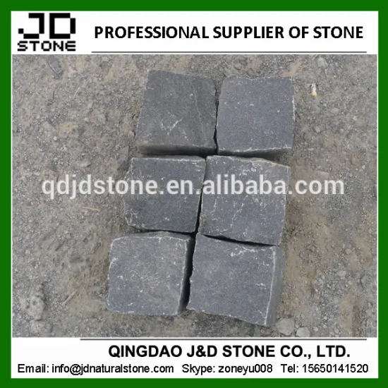 basalt cobble stone, sawn basalt paving