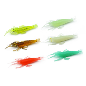 Luminous Shrimp Soft Bait 10cm Plastic Fishing Lure