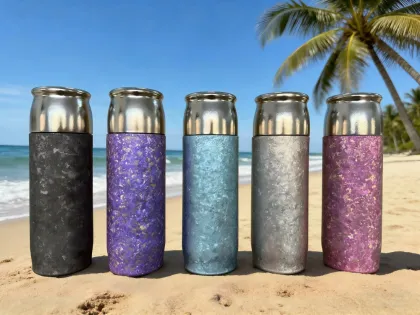 Titanium Kettle With An Icy Floral Pattern