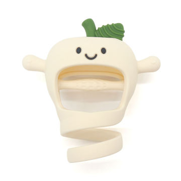 Jucărie pentru suzetă cu mănuși de dentiție din silicon multifuncțional