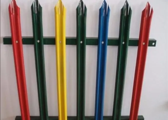 3mm Thickness PVC Coated Steel Palisade Fencing/palisade fencing