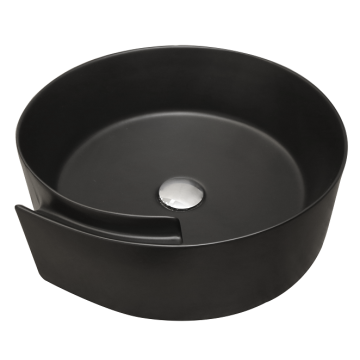 Zwarte kleur badkamer keramische wastafel wastafels