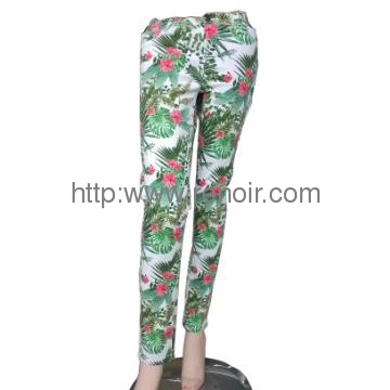 ladies fashion printed pants