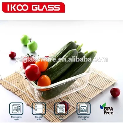 leakproof bento lunch box pyrex glass lock container 4 side locked lunch box