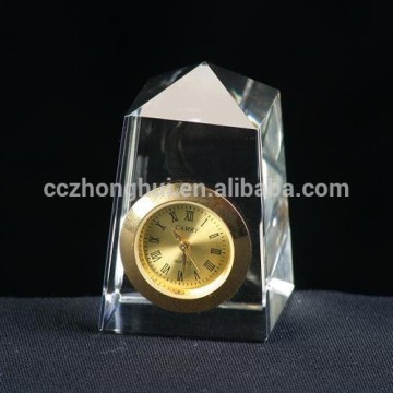2016 Excellent quality k9 material crystal clock