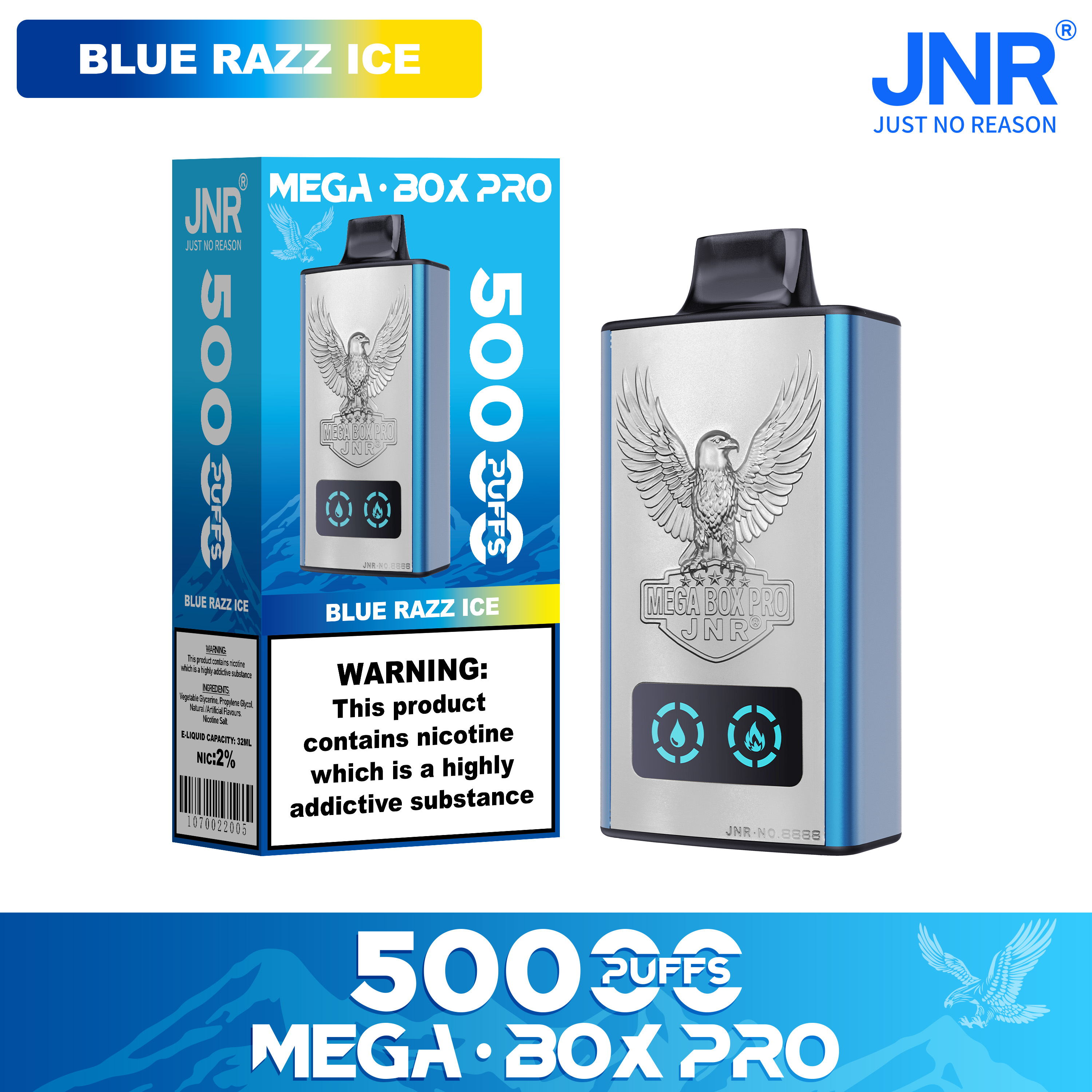 Jnr mega box pro 50k vape sekali pakai