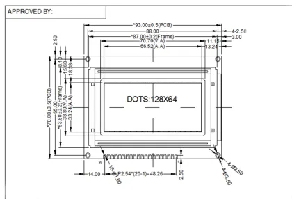 Goldenvision Consumer Coupon: 128x64 LCD Display Screen - FSTN Display Solutions