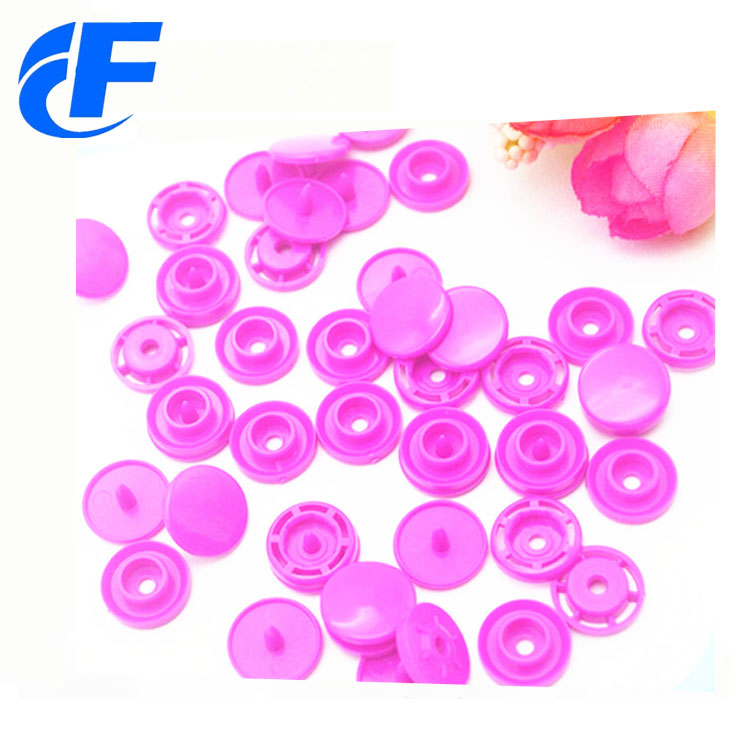 Colorful Plastic Prong Snap Button For Non-woven Bags