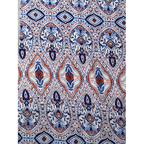 Etnisk design Rayon Voile 60S tryckt vävt tyg