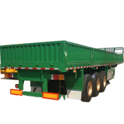 Flat Bed Curtain Side Wall Cargo Semi Trailer