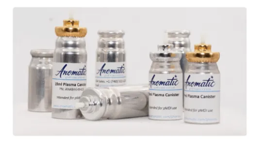 MDI canister plasma coated canisters