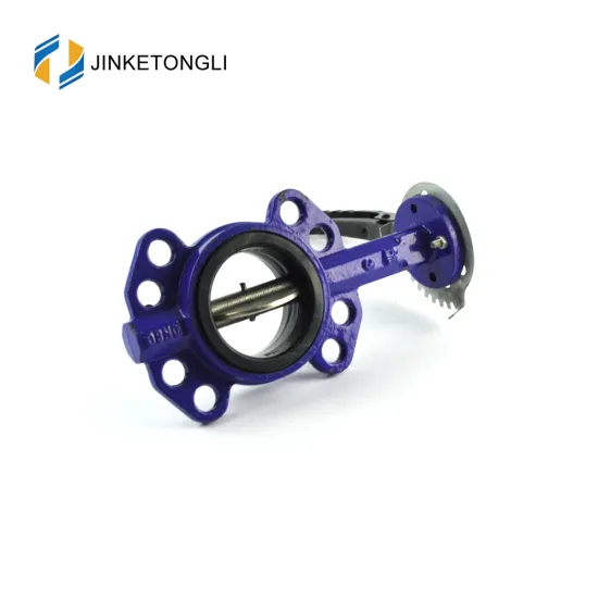 JKTLWD035 double eccentric cast iron lp butterfly valve