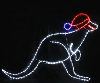 Christmas Light Kangaroo Decorations