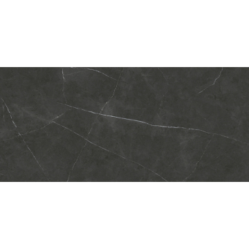 Modern Black Grey Marble Effect Sintered Stone Tile - 15mm Thick