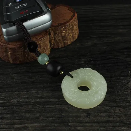 National Style Afghan Jade Pixiu Car Key Pendant for Safety and Fashion
