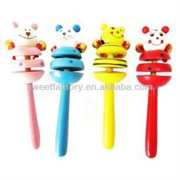 wooden rattle musical toys