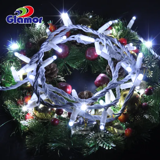 2021 Outdoor IP65 Waterproof Christmas Tree Decoration Garland Fairy Lights - 10m 100 LED Rubber Wire