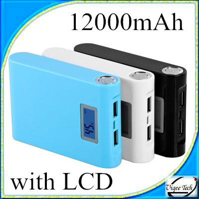 Portable LCD Monitor 12000mAh Power Bank/External Battery Charger/Dual Output Power Bank (VQ009)