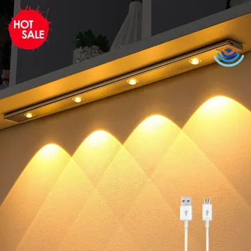 Ultra Thin USB Rechargeable Motion Sensor LED Under Cabinet Lighting