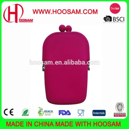 Fashion silicone mobil phone bags for girls/Wholesale silicone mobil phone bags