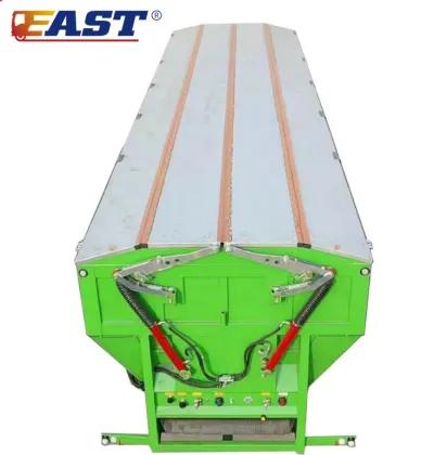 EAST Factory Live Bottom Belt Walking Floor Trailers - Semi Trailer Transport Band Type Kipper Conveyor Trailer
