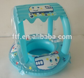 inflatable floating baby seat/pvc baby inflatable float seat with tent