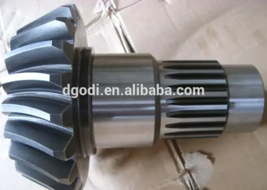 spiral bevel main gear shaft for boat/ship engine transmission