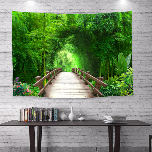 Partition curtain tapestry fabric