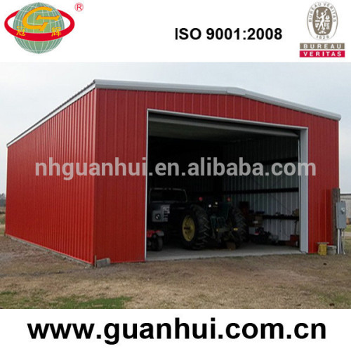 Light frame prefabricated steel structure for car garage