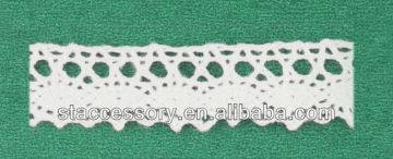 swiss cotton voile lace,white cotton crochet lace fabric ,decorative lace trim