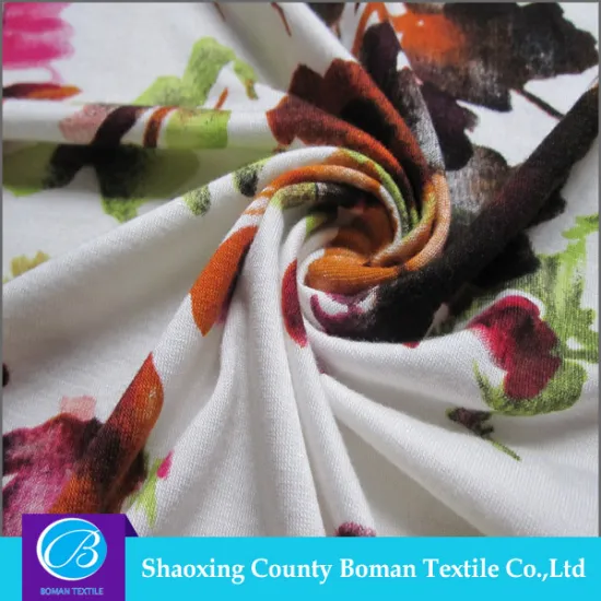 Fabrics supplier Top selling Beautiful Jersey custom printing on knit