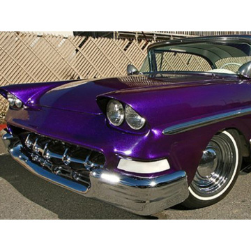 Vinyle d&#39;enveloppe de voiture violette brillant caméléon