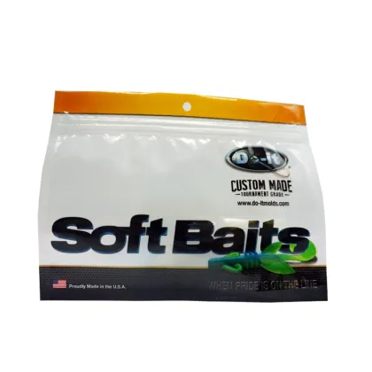 Factory Customized Print Fishing Worm Bait Bags Fishing Bait Packing Fishing Lure Bag Pack