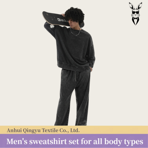 भारी रेट्रो बाटिक व्यथित स्वेटर स्वेटशर्ट