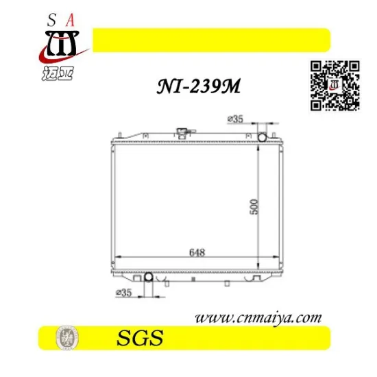 car aluminium radiator DATSUN 2.7L, OEM:21450-7F000