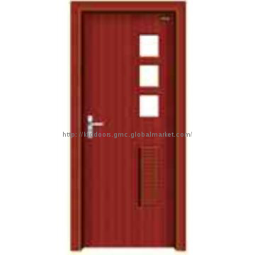Competitive Hot Sale MDF PVC Door With Ground Glass JKD-M663