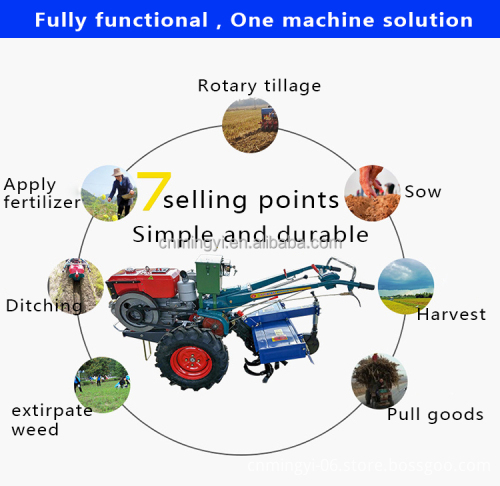 Best Price Deals on 15HP to 22HP Hand Start Mini Cultivators and Walking Tractors for Agriculture