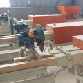 Wooden pallets with wood block machine