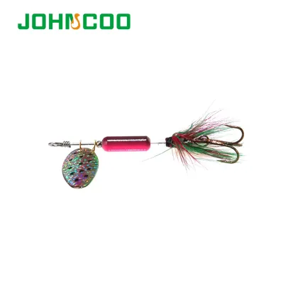 JOHNCOO Fishing Lure Metal Spinner Bait for Bass