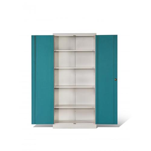 Muebles de gabinete de almacenamiento de acero con puertas batientes para oficina