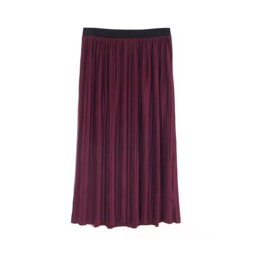 Women's High Waist Pleated A-Line Swing Skirt