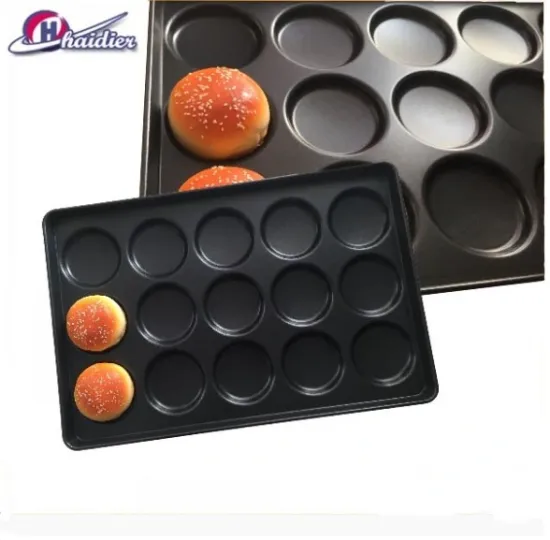 Aluminum Plated Custom Hamburger Baking Mold Cake Mould Baking Tray