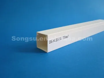 Pvc Slotted cable trunking 25*25mm