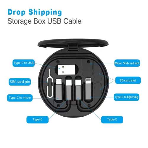 Multification 6 en 1 câble de chargeur pour mobile